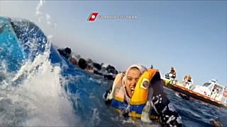 Des migrants secourus au large de la Libye