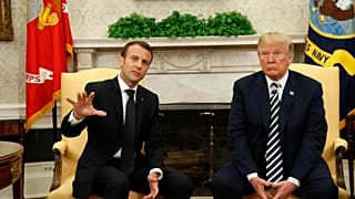 A "amizade improvável" entre Trump e Macron