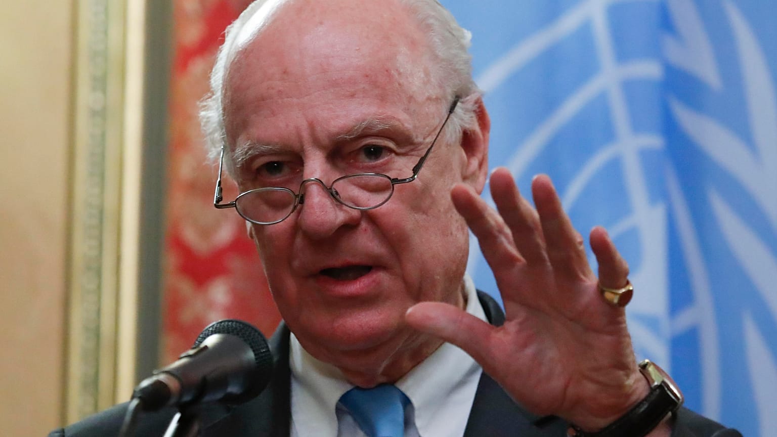 L'envoyé spécial de l'ONU pour la Syrie Staffan de Mistura