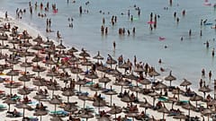 A beach in Palma