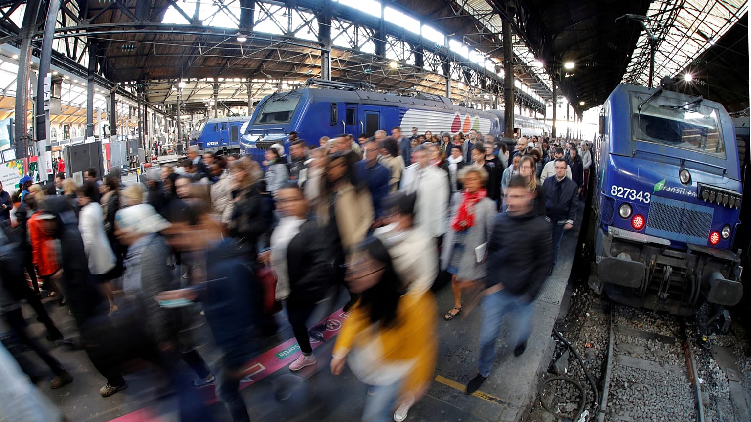 A train station in Paris