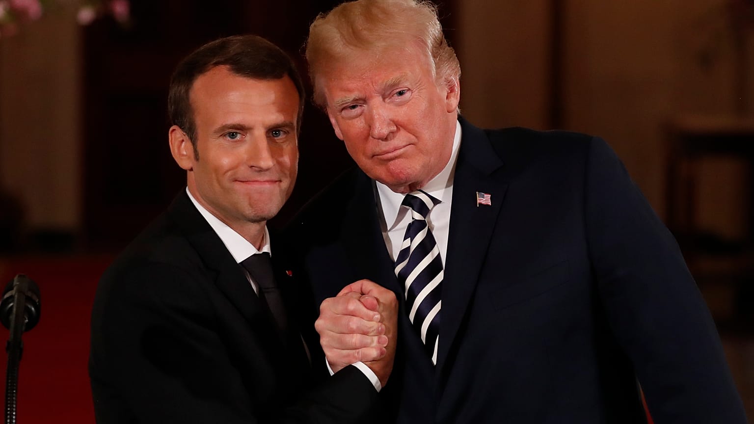 Trump e Macron querem novo acordo nuclear iraniano
