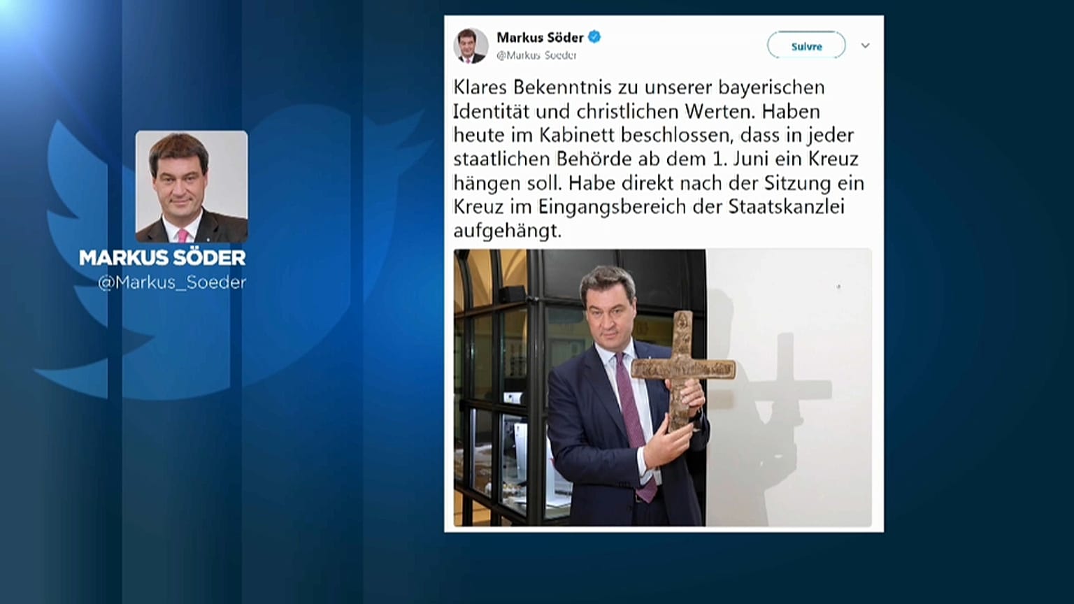 Söder und das Kreuz mit dem Kruzifix: 10 der besten Tweets