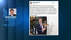 Söder und das Kreuz mit dem Kruzifix: 10 der besten Tweets