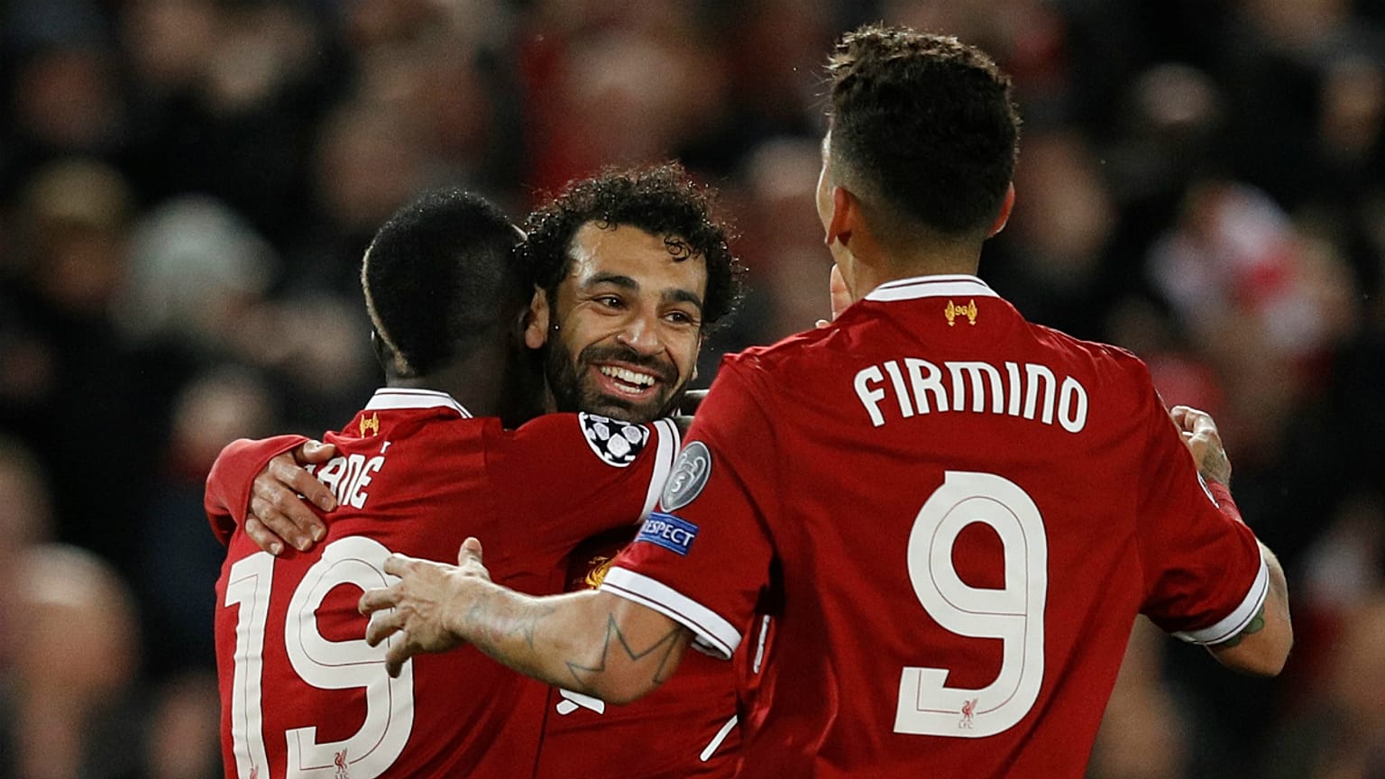 محد صلاح و دیگر بازیکنان لیورپول
