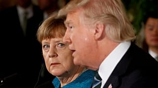 Unterkühlte Beziehung: Merkel und Trump