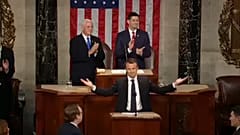 Ünnepelték Macront az amerikai kongresszusban