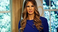 Melania de cera já é uma realidade