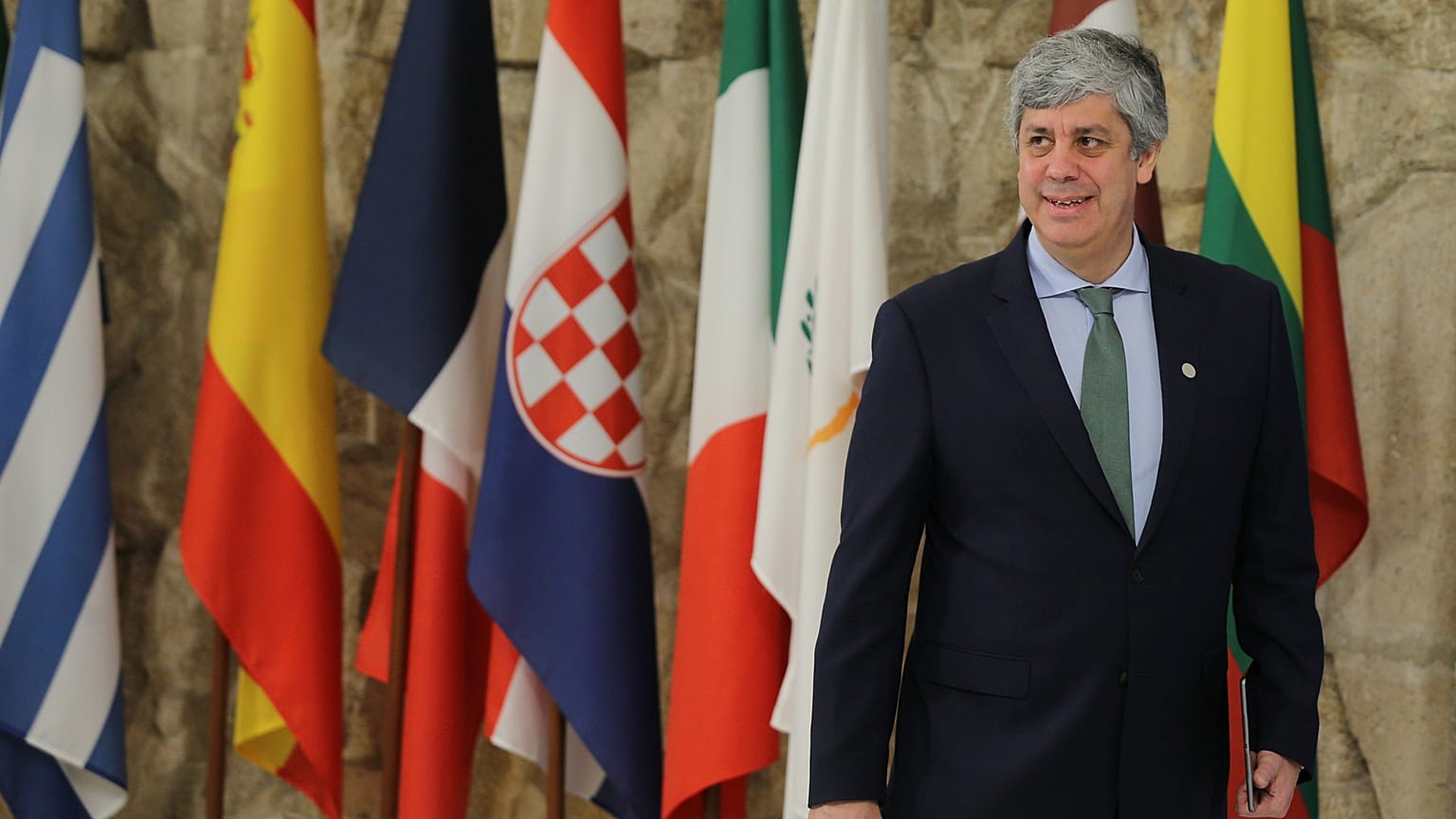 Le président de l'Eurogroupe Mario Centeno