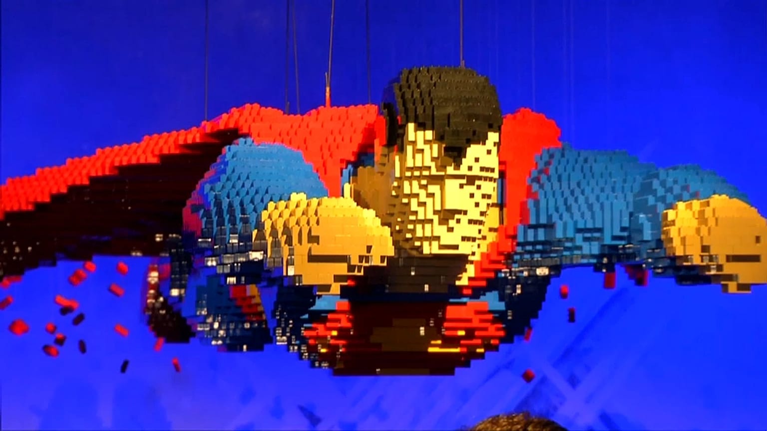 Super-héros en légo à Paris