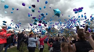 Alfie Evans: Thousands of balloons released in tribute to toddler