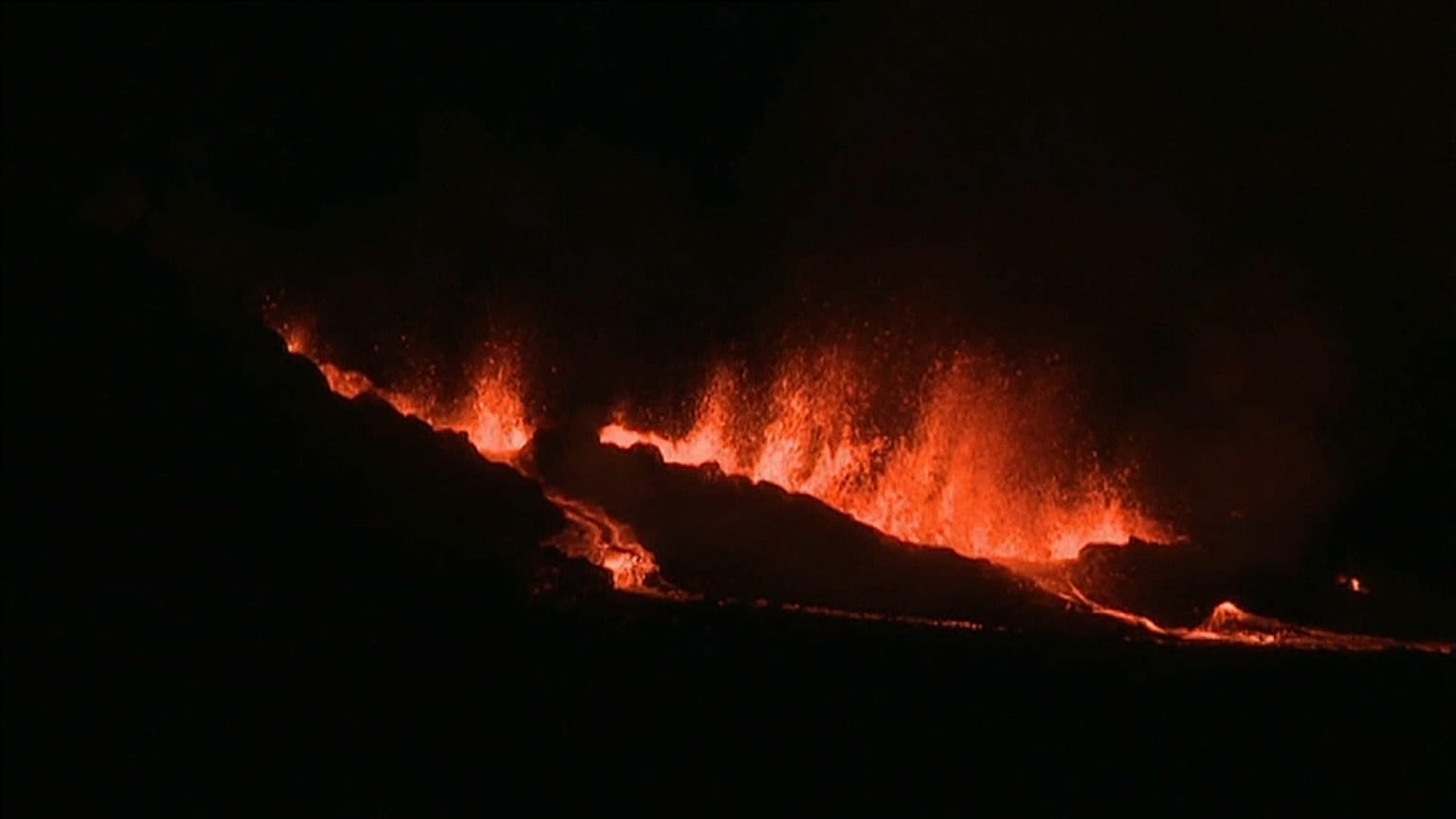 Reunion Island volcano erupts