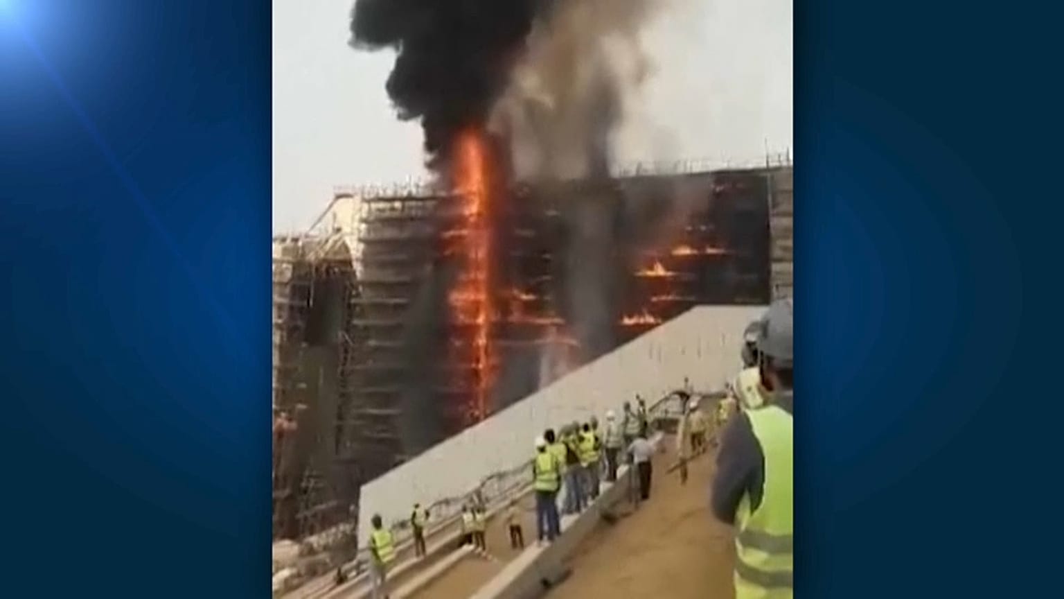 Brand auf Baustelle des Großen Ägyptischen Museums