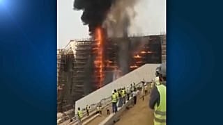 Brand auf Baustelle des Großen Ägyptischen Museums