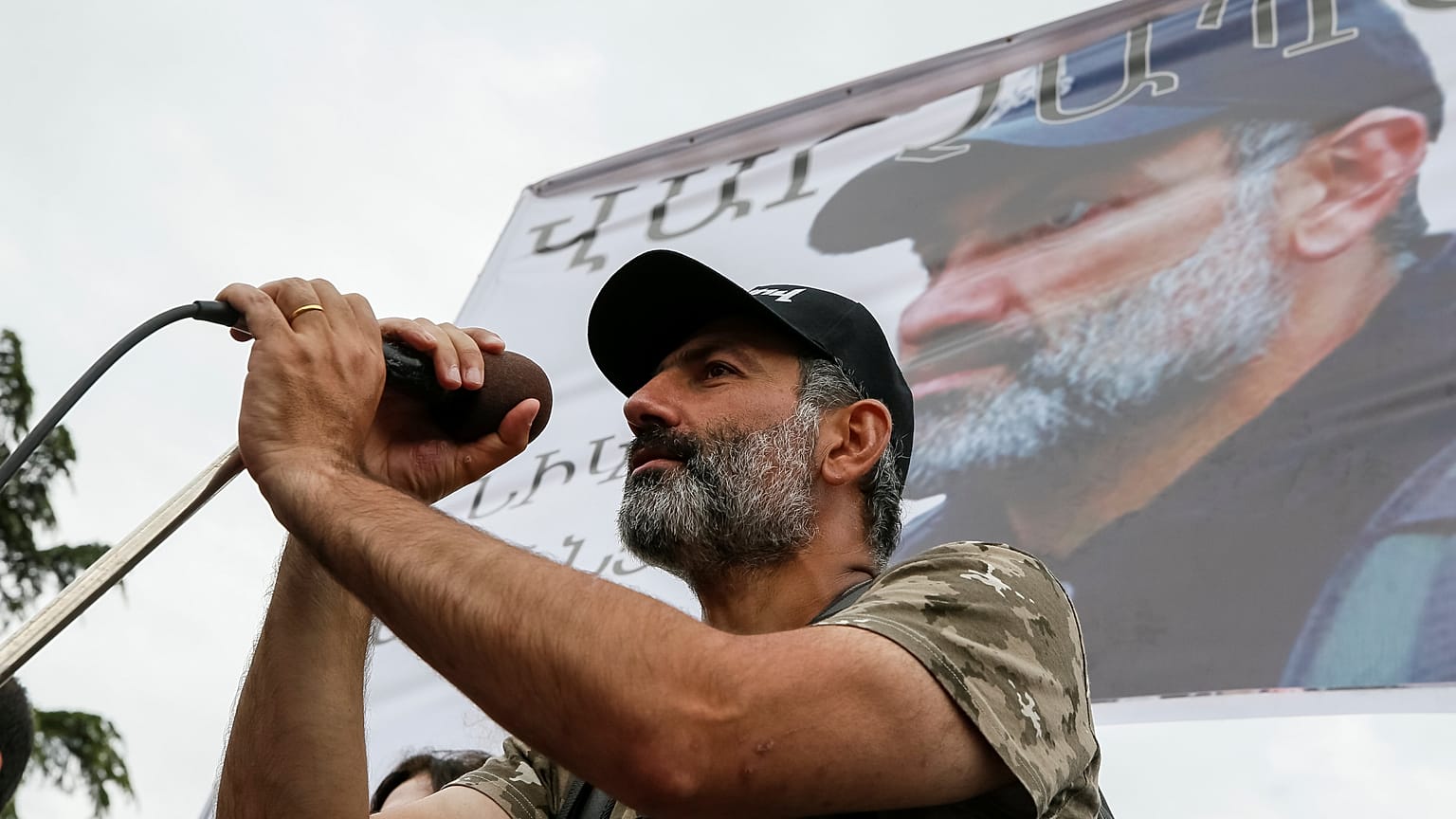 Nikol Pachinian, leader de l'opposition