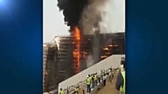 Kigyulladt az új Egyiptom Múzeum Gízában