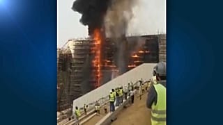 Incendio en el Gran Museo Egipcio de El Cairo
