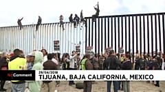 La caravana de migrantes centroamericanos llega a la frontera con EEUU