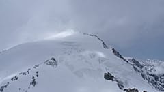 The Pigne d'Arolla mountain is pictured near Sion, Switzerland