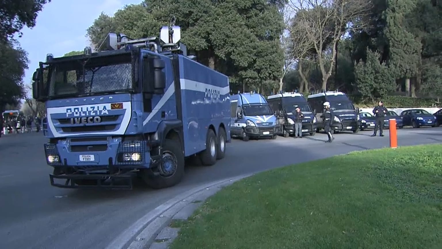 Máxima seguridad ante el partido Roma-Liverpool de Liga de Campeones