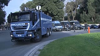 Máxima seguridad ante el partido Roma-Liverpool de Liga de Campeones