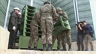 Las dos Coreas retiran sus altavoces de propaganda en la frontera