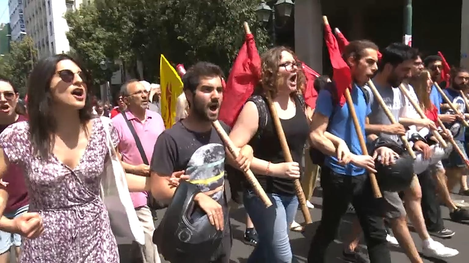 Atina'da 1 Mayıs kutlamaları