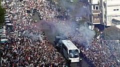 [Vídeo] Espectacular recibimiento al Real Madrid en la Champions