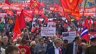 Kundgebungen zum 1.Mai in Moskau