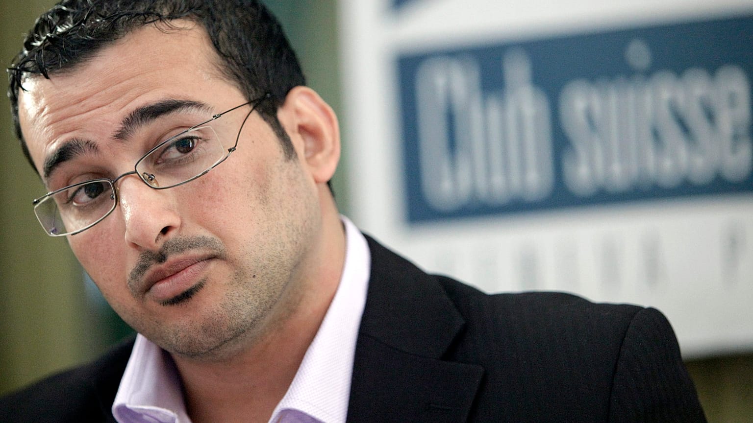 Iraqi reporter Muntazer al-Zaidi in Geneva, October 2009.