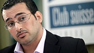 Iraqi reporter Muntazer al-Zaidi in Geneva, October 2009.