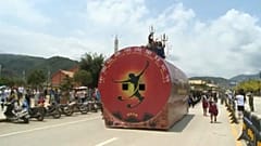 Çin'de çamur festivali