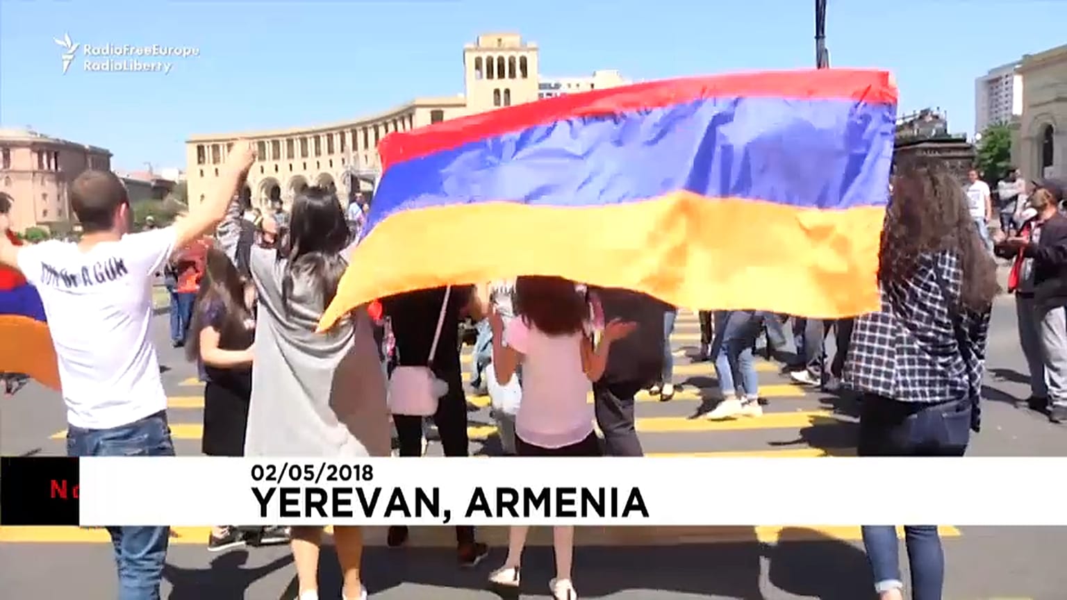 Marchas estudiantiles en Armenia