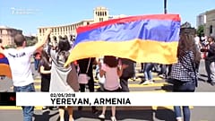 Marchas estudiantiles en Armenia