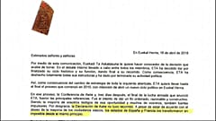 Carta completa de ETA anunciando su fin