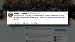 Trump insinúa que Pionyang liberará a tres estadounidenses