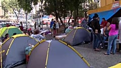 Sao Paulo : Aftermath of a fire