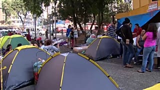 Sao Paulo : Aftermath of a fire
