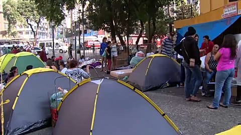 Sao Paulo : Aftermath of a fire