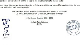 ETA tarih oldu