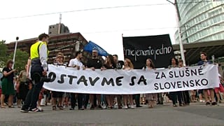 Slovakya'da hükümet karşıtı gösteriler