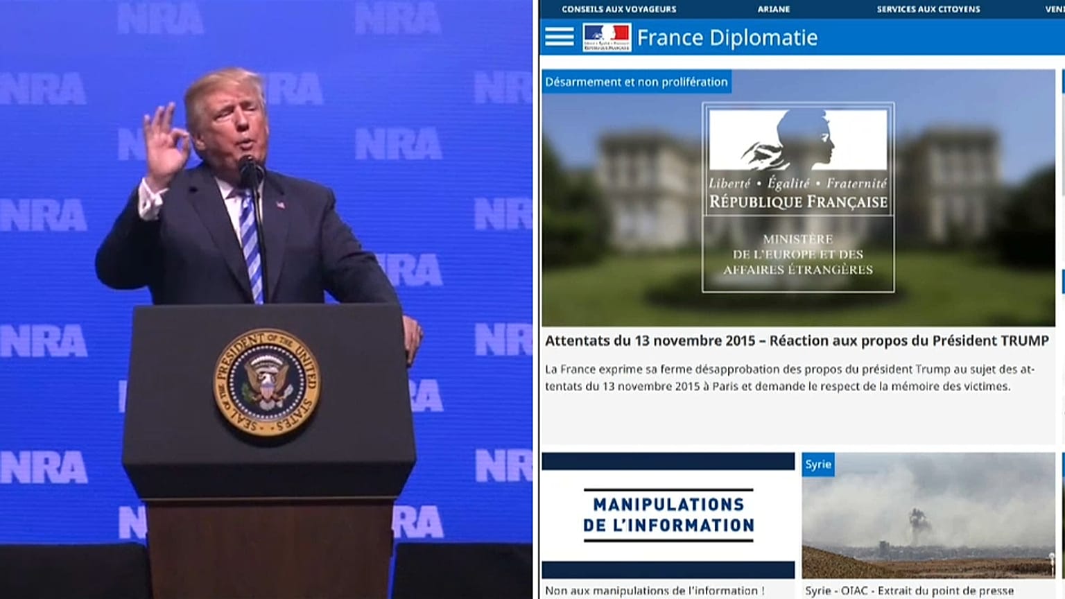 Francia indignada con Donald Trump