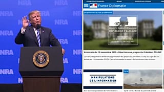 Francia indignada con Donald Trump