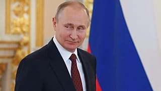 Putin bei einer Zeremonie in Moskau