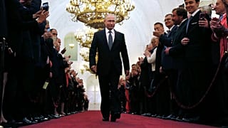 Putin no Kremlin para a tomada de Posse como Presidente pela 4ª vez