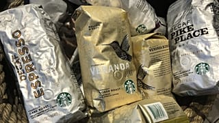 Pacotes de ca´fés Starbucks
