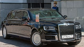 La nouvelle limousine présidentielle de Vladimir Poutine, le 7 mai 2018 à Moscou