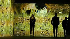 Arte de Gustav Klimt contada em video mapping em Paris
