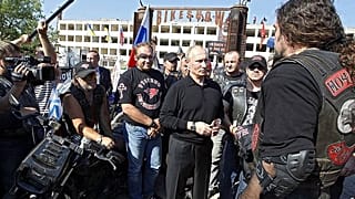 Ρώσοι μοτοσικλετιστές στην Πράγα