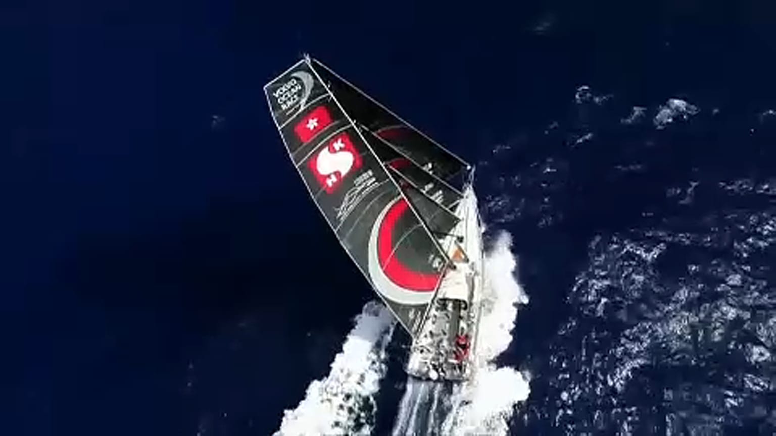 Embarcação da equipa Sun Hung Kai/Scallywag na Volvo Ocean Race